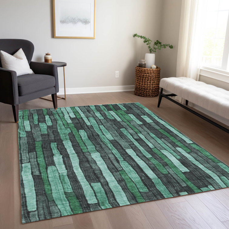 Machine Washable Indoor/Outdoor Christain ACN1307 Sage