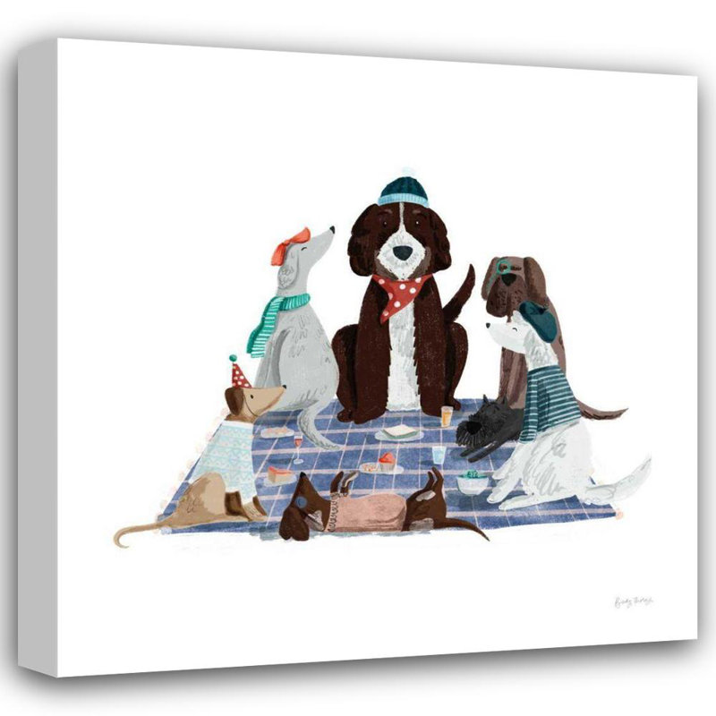 «Red Barrel Studio® Thorns» par Becky Gallery, art sur toile tendue: Picnic, H 36 po x l 36 po