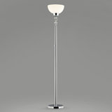 Eiland Chrome Torchiere Floor Lamp
