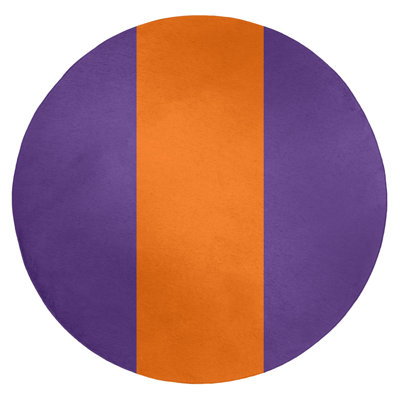 Tapis orange/mauve zone