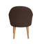 50cm H Polyester Blend Upholstered Slat Back Armchair-869034167
