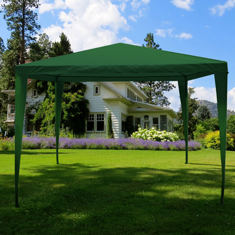 Shumpert 3m x 3m Metal Party Tent, Green