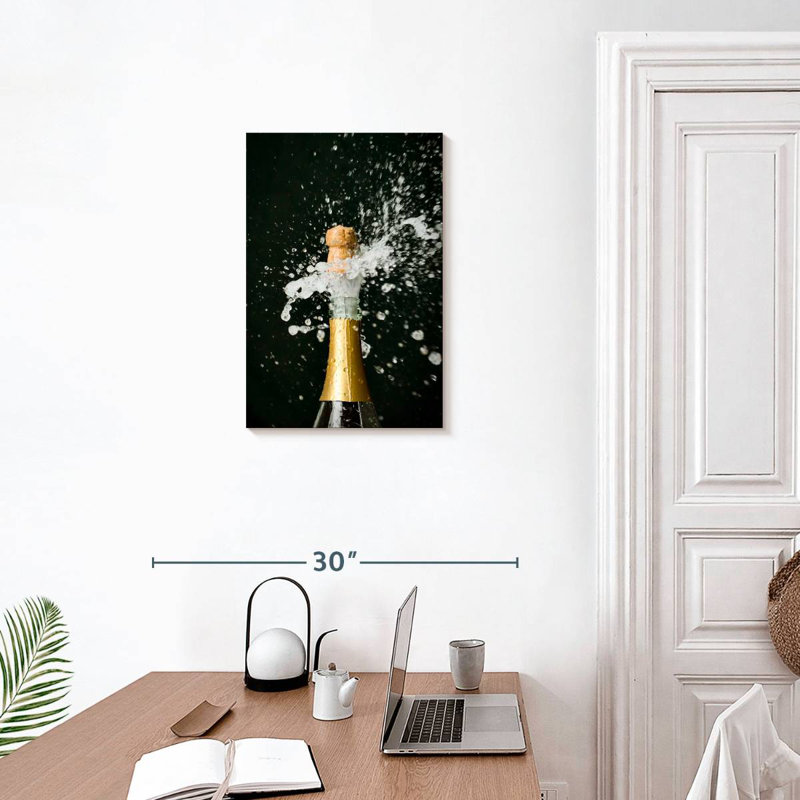 Yarlin Champagne Bottle, 24" H x 16" W