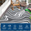 Tapis d'extérieur moderne en plastique pour pique-nique sur le balcon de la cour arrière-129685374-129913531