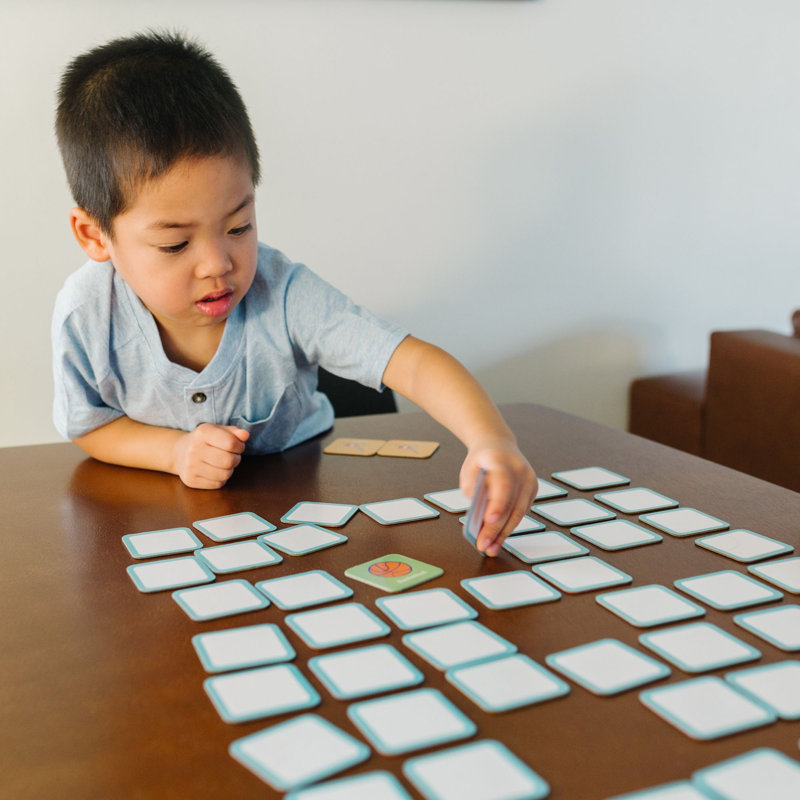 Jeu de mémoire Wildkin - 36 paires éducatives pour tout-petits et enfants d'âge préscolaire - Garçon