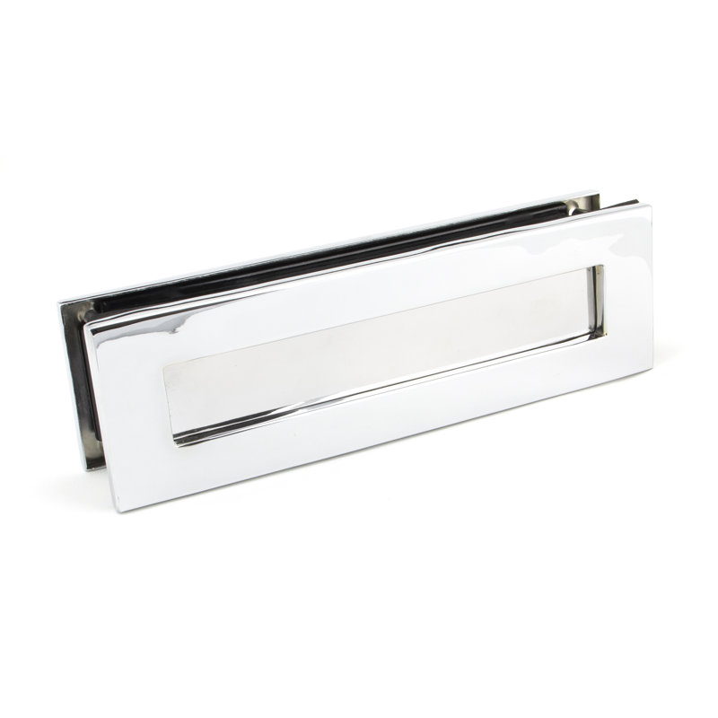 Metal Mail Slot, Polished Chrome