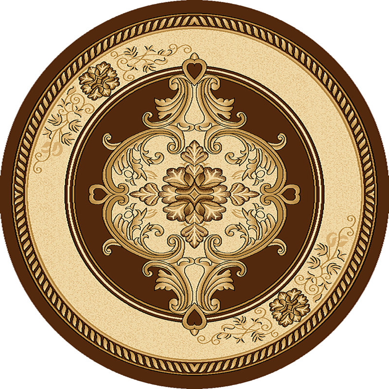 Ramsel Performance Oriental Indoor Rug, Round 7'9"