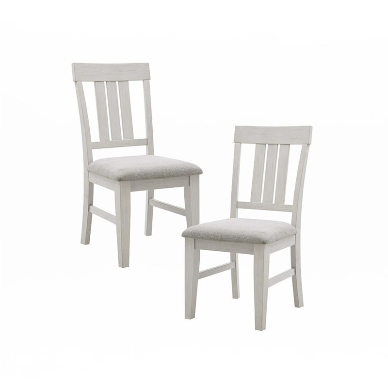 Chaise sans accoudoirs de salle à manger, Blanc récupéré