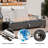 Concrete Propane Outdoor Tabletop Fireplace with Flame Guard-97925138