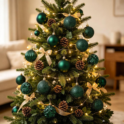 Décorations de Noël : Boules de Noël incassables à suspendre au sapin, pendentifs festifs et saisonniers, ornements décoratifs pour l'intérieur et les fêtes de Noël.