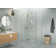 Halo 60 in. x 48 in. x 78 in. 90-degree Fully Frameless Glass Hinged Shower Enclosure