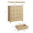 Rattan 4 Drawer Dresser, 37" Tall Wooden Storage Chest for Bedroom Living Room Hallway