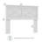 Full/Queen Headboard, X Design, Farmhouse Style, Pure White Oak-1351231124