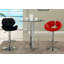 Amezcua Glass Top Counter Table w/ X-Shaped Steel Base