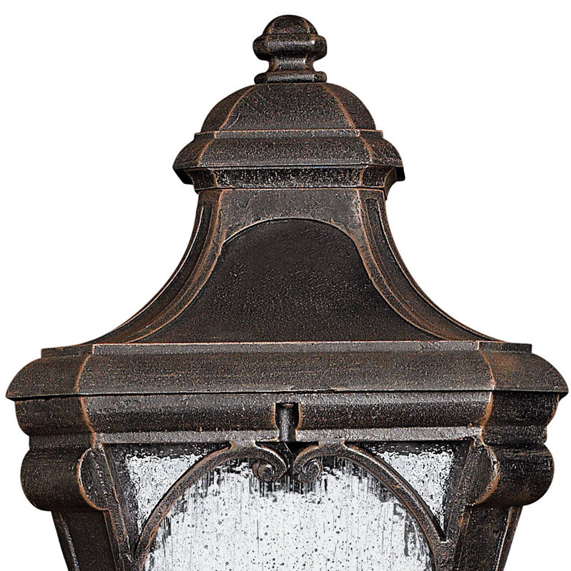 Trafalgar Outdoor 3-Light Lantern Head, Incandescent, Museum Black, No