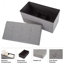 Ensemble de deux repose-pieds de 30 pouces Ebern Designs, gris