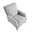 Push Back Reclining Chair Transitional Style Chenille Fabric Self-Reclining Motion Chair 1Pc Cushion Seat Modern Living Room Furniture-1440304908