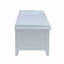 Banc en rotin et blanc avec rangement