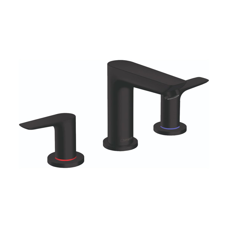 Talis E Widespread Faucet 150 with Drain Assembly, 1.2 GPM, Matte Black