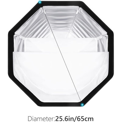 Boîte à lumière octogonale de 26 po avec fixation rapide et support de type S, compatible avec les flashes Flash Ad200pro Q5 TT560