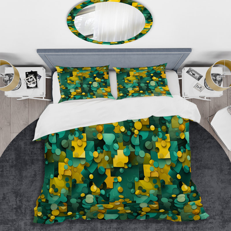 Ensemble de housse de couette Popart, Housse de couette simple + 1 taie décorative stan
