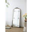 Miroir arqué avec cadre en métal, miroir pleine longueur pour vestibule de salle de bain de salon