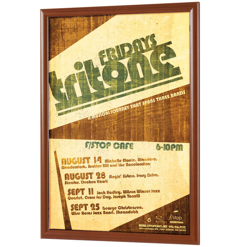 Busygrip Wood Look Poster Frame, 59.4 cm H x 42 cm W
