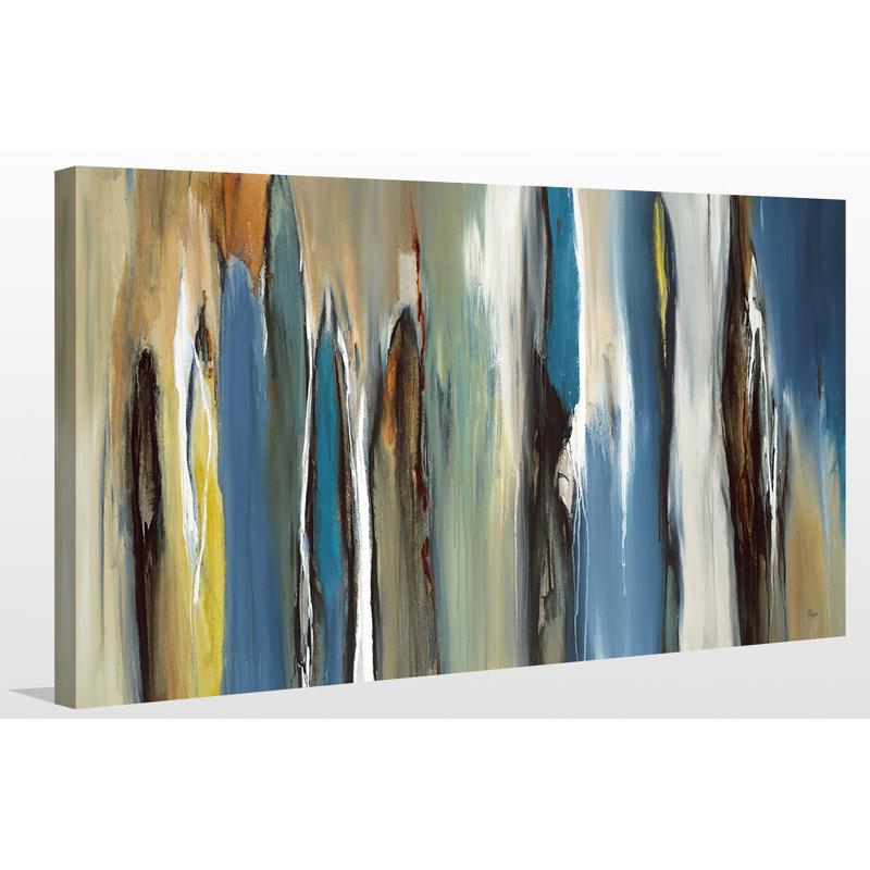 « fields of blue », reproduction d’art sur toile tendue, H 18 po x l 30 po