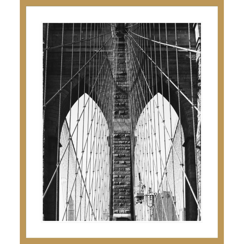 «Brooklyn Bridge # 4» par Gordon Osmundson, impression giclée sur cadre, 40.07" H x 33.5" W