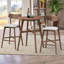 Ensemble de 2 chaises de bar modernes à hauteur de comptoir avec repose-pieds-1363732394