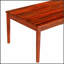 Table basse en bois d'acacia rustique Bryan, durable et élégante pour l'extérieur, résistante aux intempéries et au temps