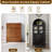 30.7 In. W×72.8 In. H×15.4 In. D 2-shelf and 1-drawer Metal Display Cabinet,Modern Freestanding Arched Cabinet, Antique Cabinets,Porcelain Cabinets,Bookshelves,Assembly Required