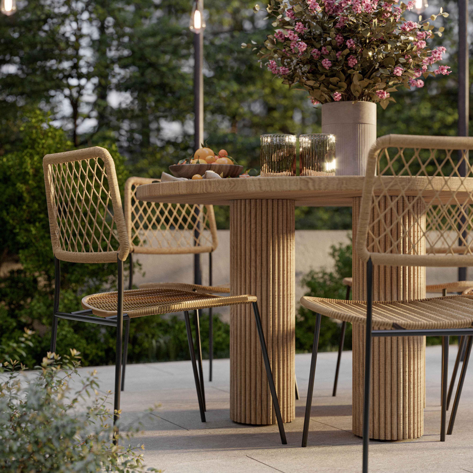 Deneuve 55'' Round Dining Table