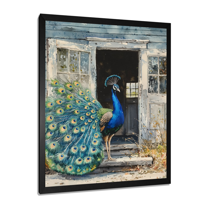Hutzler - Animaux, art mural, salon, H 20 po x l 12 po, Reproduction encadrée d'une seule photo, Noir