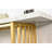 Modern Luxury Gold Metal Frame Console Table , Chic Entryway Table With Storage Shelf For Living Room Decor