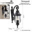Lanterne murale d'extérieur 3 lumières Oma
