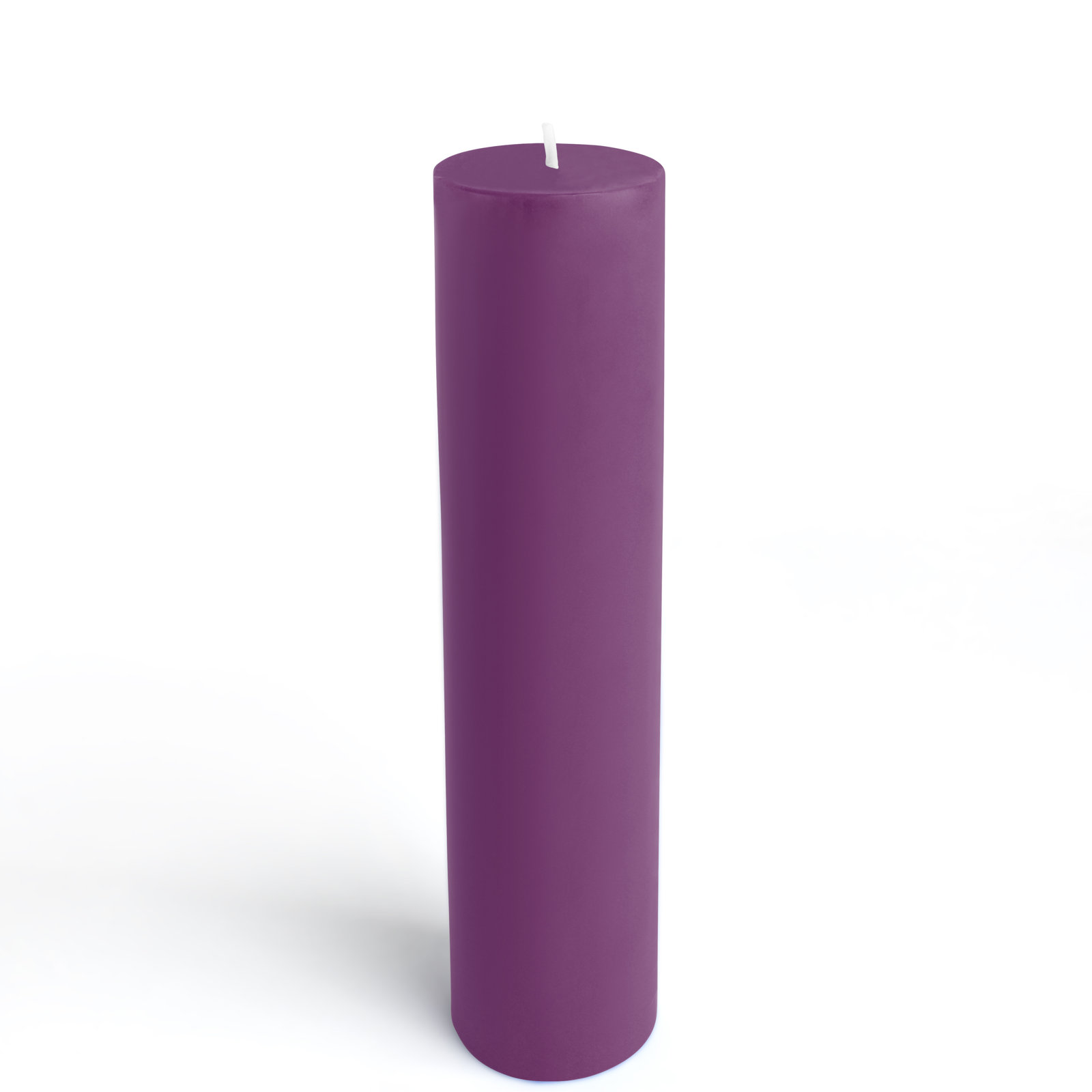 Oliva Unscented Pillar Candle, 1, 3" H x 2" W x 2" D, Yellow