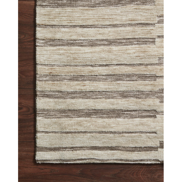 Gertie Striped Natural/Taupe Area Rug