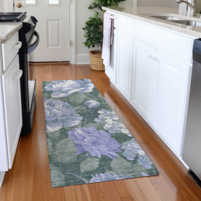 Machine Washable Indoor/Outdoor Claudian ACN1563 Lavender Rug