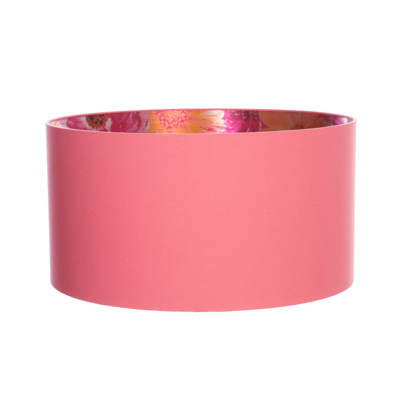 Cotton Drum ( Screw On ), Blush Pink, Lamp Shade, 30cm H x 50cm W x 50cm D