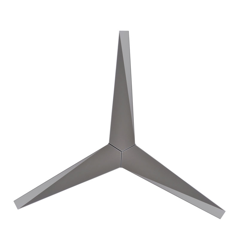 Eliza Outdoor Downrod Ceiling Fan, Brushed Nickel, Brushed Nickel