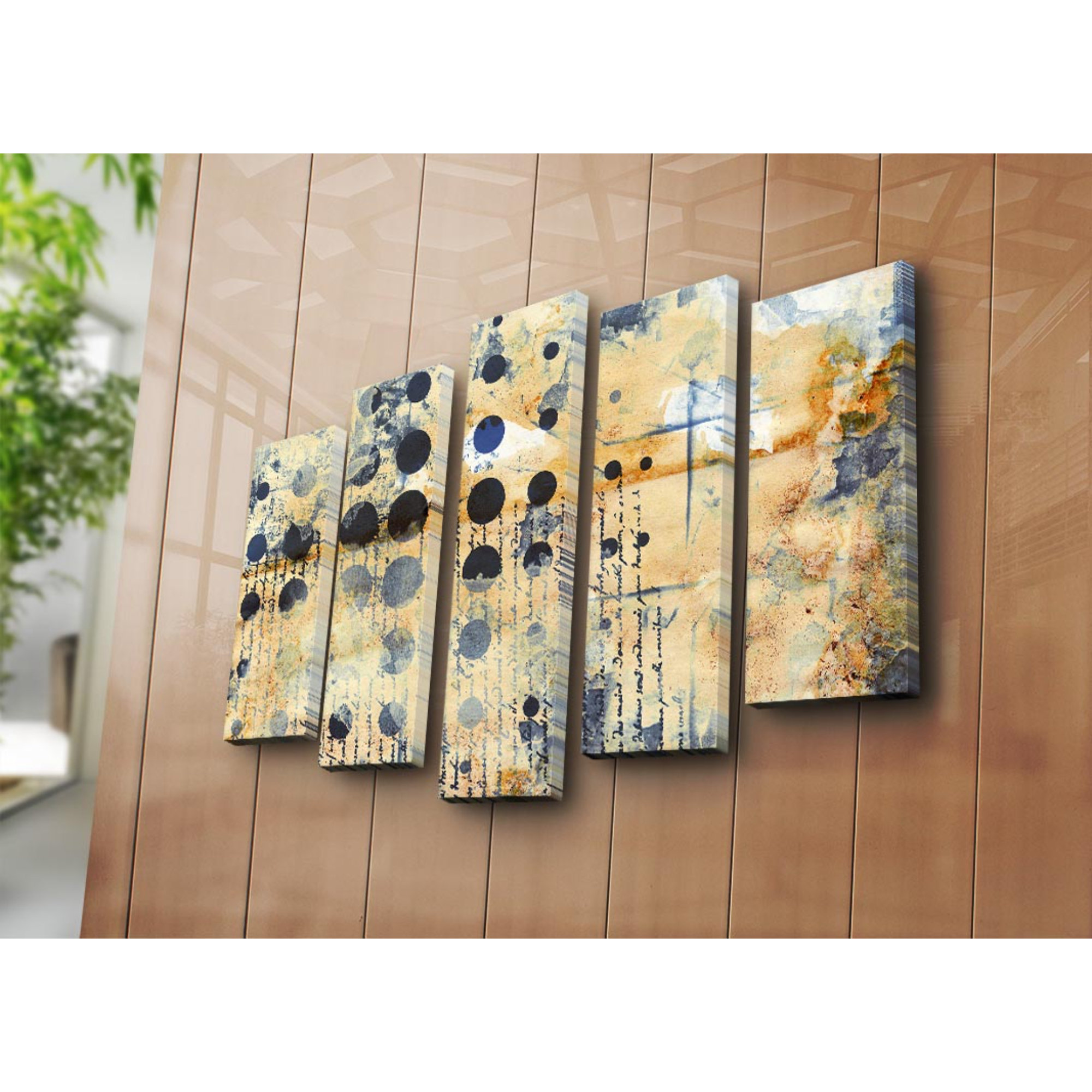 East Urban Home 5 Piece Wrapped Canvas Graphic Art | Wayfair