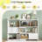 38"H Modern Adjustable Bookcase - Open & Closed Storage, L-Shaped or Straight, for Living Room, Bedroom, Home Office,38"Hx46.7"W*9.4"D-1453112664-1453112670