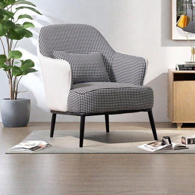 Minimalist style sponge metal frame recliner