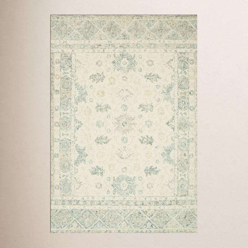 Aden Hand Hooked Wool Oriental Indoor Rug, Rectangle 3'6" x 5'6"