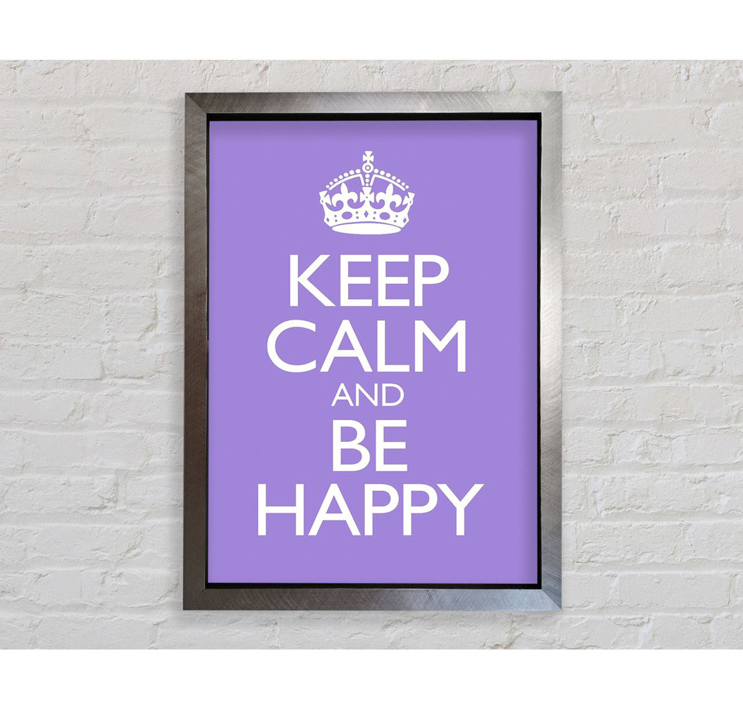 Keep Calm Happy - Drucken