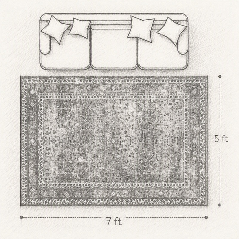 Tapis lavable à la machine, tapis pliable antidérapant pour salon, chambre à coucher et salle à manger