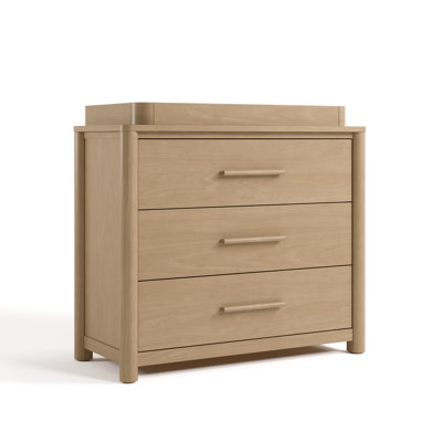 Commode 3 tiroirs Malta avec plateau à langer amovible