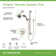 Origins 1-Handle 1-Spray Shower Trim with Hand Shower - 1.5 GPM (Valve not Included)