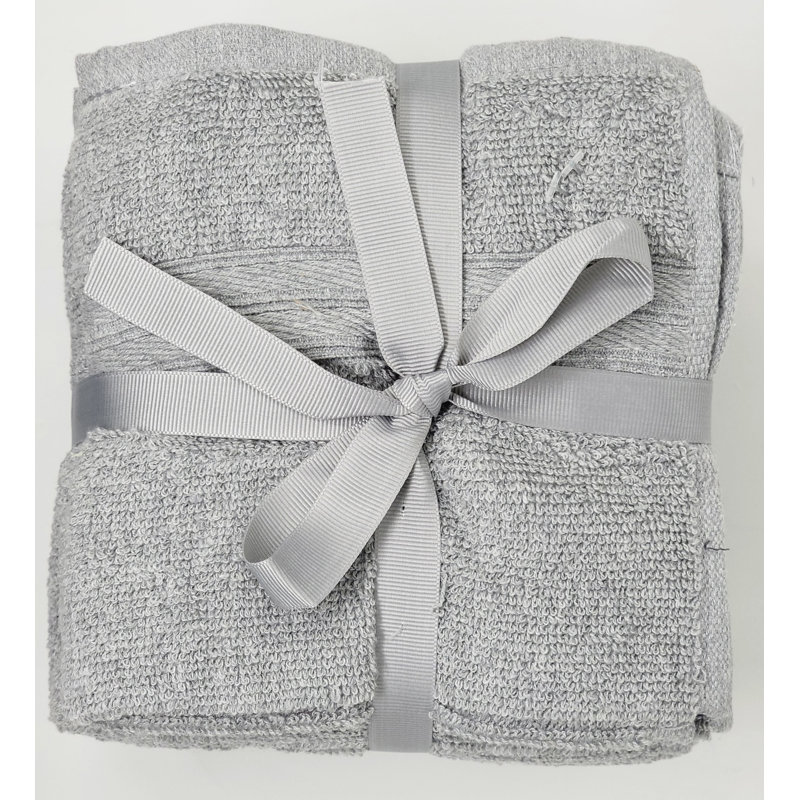 Genata Cotton Washcloth, Gray